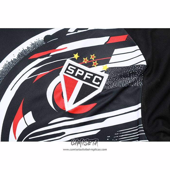 Chandal del Sao Paulo 2025-2026 Manga Corta Negro - Pantalon Corto
